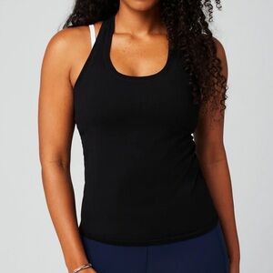 Fabletics Set of 2: SZM SZL Women's Black Racerback Workout Tank Top